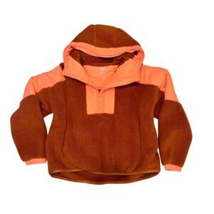 Free People FP Movement Lead The Pack Sherpa Fleece Pullover Hoodie Size XS